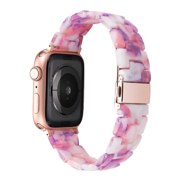 Kellon ranneke Apple Watch iWatch 38/40/41/42 s10mm violetti ja valkoinen