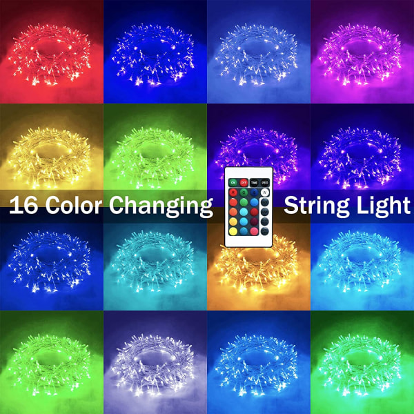 Maapallon led-merkkijono 16 väriä vaihtavat USB -valot 8 moodia kaukosäätimellä vedenpitävä keiju seppele ulkona joulun hääsisustuslamput globe string light 10M 60LED