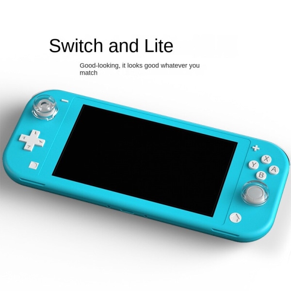 For Nintendo Switch Joy-Con/Lite håndtak Gjennomsiktig silikon styrespakhette 4 pakke NS tilbehør