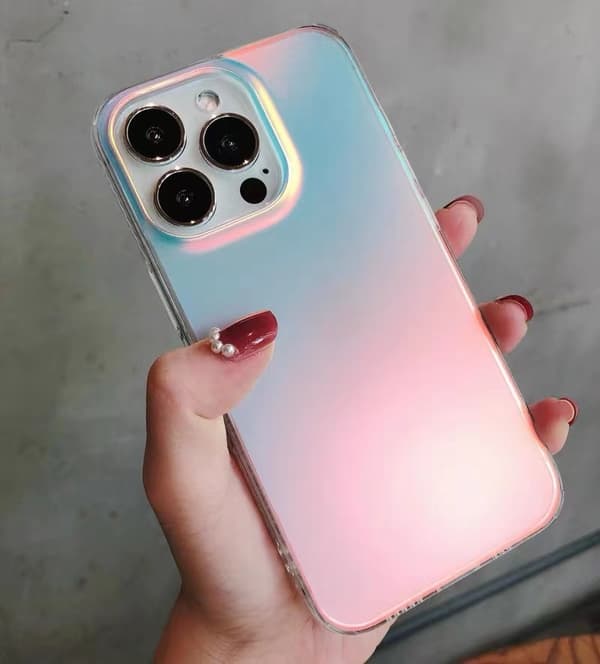 Skal för iPhone 17promax gradient laser frostat fallskydd