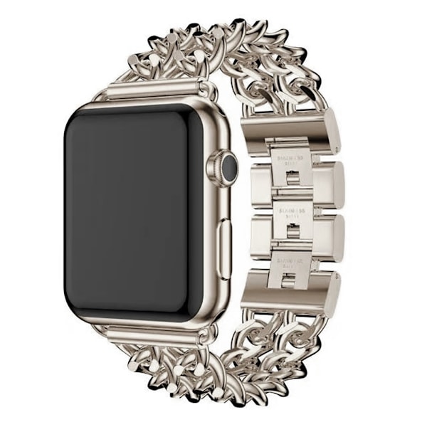 Klockarmband för Apple Watch iWatch 38/40/41/ 10:e generationen 42mm stjärnljusfärg