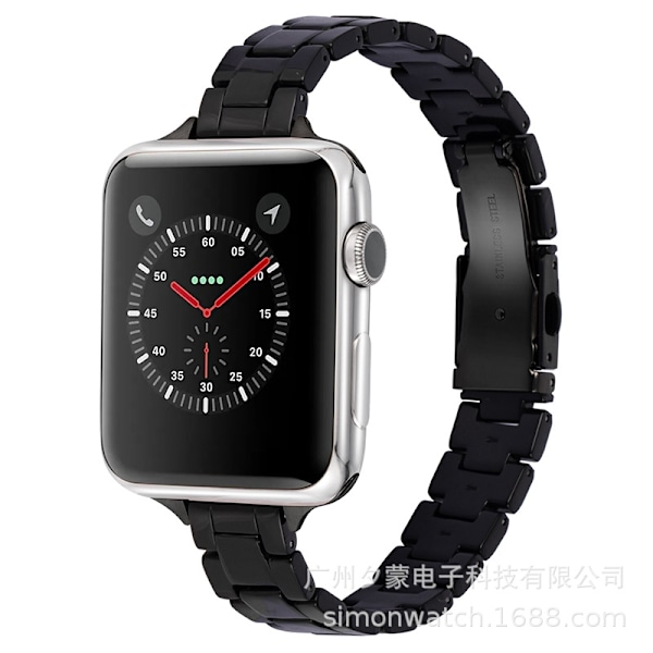 Urrem til Apple Watch iWatch 38mm Sort Slim
