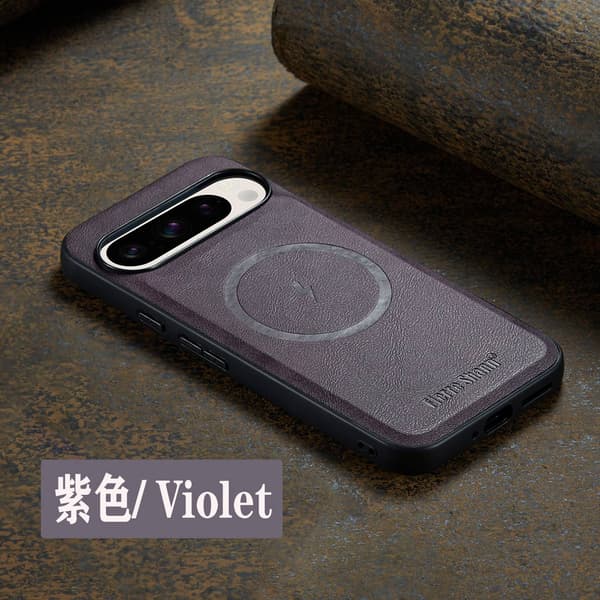 Fodral för iPhone15 plus 027 lila fallsäkert ve-läder