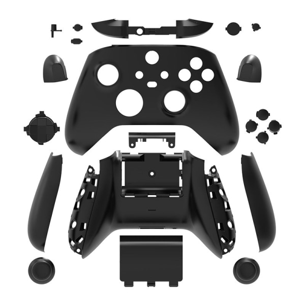 For Xbox Series X/S-håndtak Beskyttelsesskall Xbox Series X-håndtak Plating Shell Erstatning pitted surface-Black