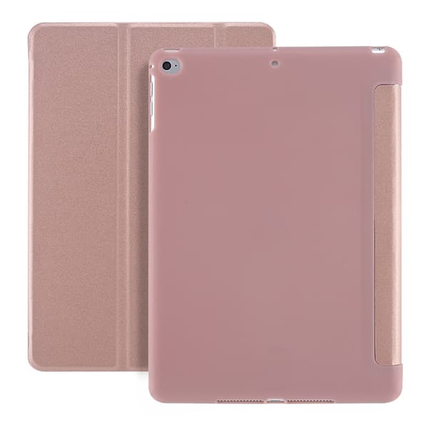 Etui til iPad 2021 mini6/mini7 Rosaguld Silikone Læder Blød Sleep Mode Fuld til Køling