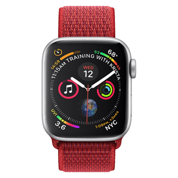 Kellon ranneke Apple Watch iWatch 38/40/41/ 10. sukupolvi 42mm punainen