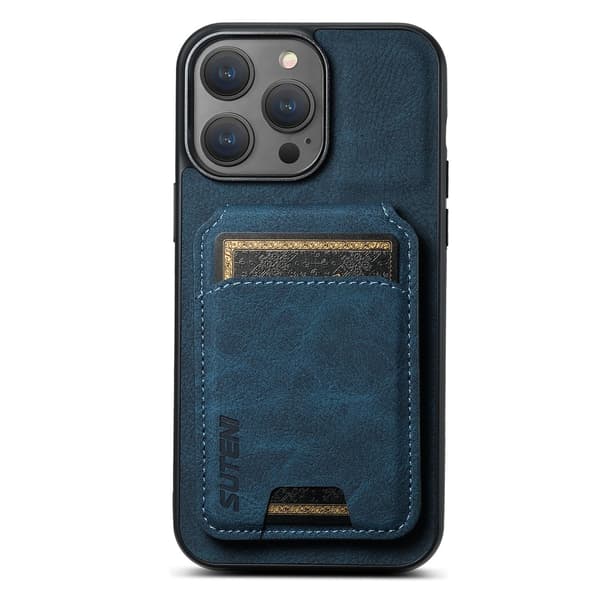 Kotelo iPhone 13 H02 Litsi Sininen Tekstuuri Korttilompakko