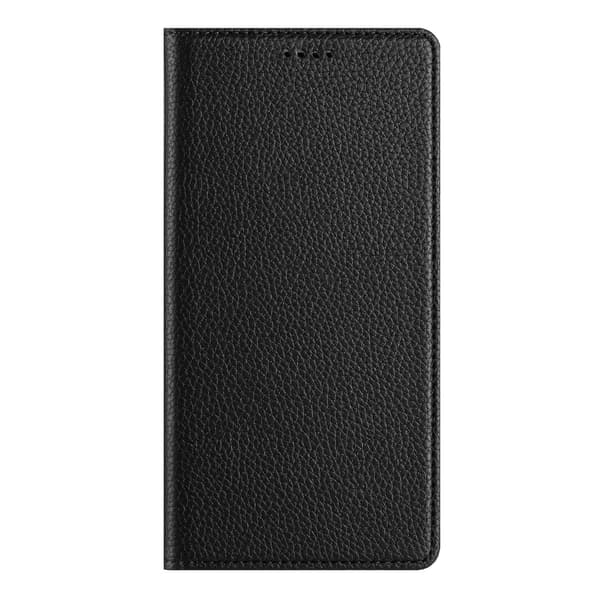 Fodral för iPhone15promax svart solid lychee mönster multi kort läder magnetisk plånbok Japane