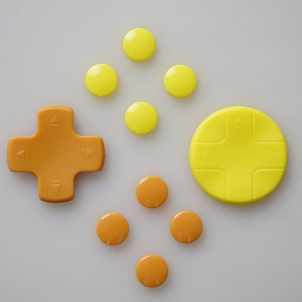 For Bryter Knapp Cap NS Retning Key Sticker Fargerike Stickers JoyCon Button Sticker Handle Cross Yellowish brown