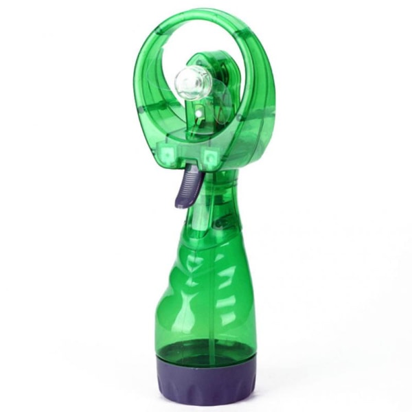 Sommer håndholdt kjølevann spray tåkevifte med sprayflaske skrivebord luftfukting tegneserie håndholdt Green