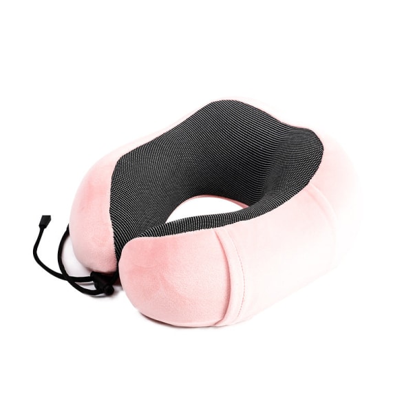 Pehmeä mukava matkatyynyn säilytys kaulatyynyn magneettinen kangas U-muotoinen memory foam Red High density neck pillow