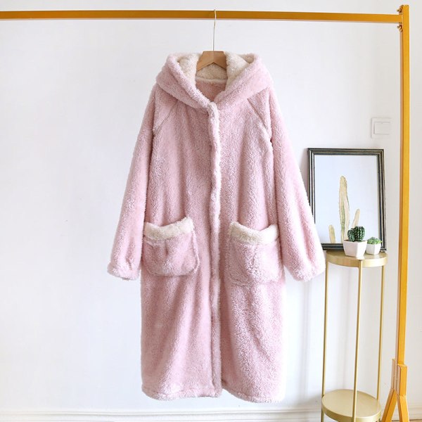 Hanki mukava ja söpö naisten Onesie-pyjamat pehmeistä pehmokankaista pink M