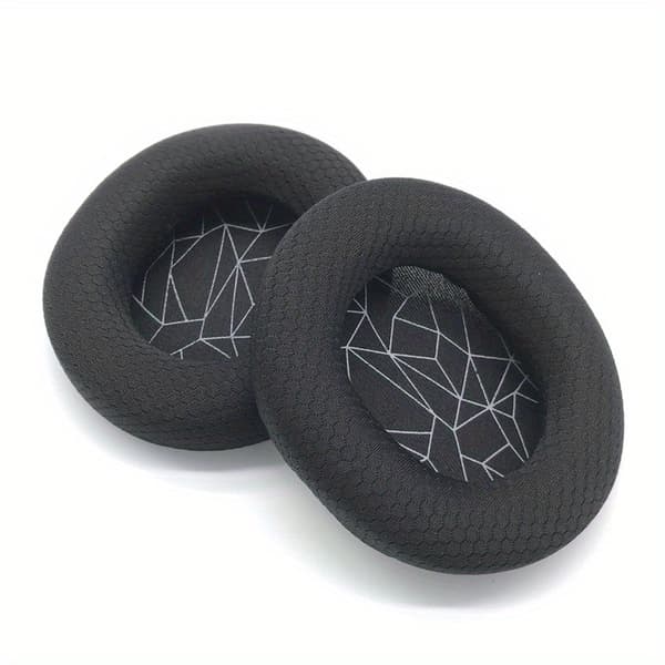 1 par hvite trykte øreputer for SteelSeries Arctis Ice 1 3 5 7 9 Pro Raw