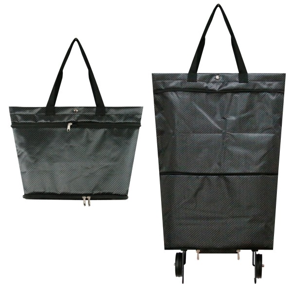 Rygsæk Taske Shopping Bag Foldbar Shopping Trolley Rejsetaske Hjul Tasker med Rulle Letter printing 20-35L