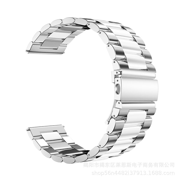 Klockarmband för Apple Watch iWatch för 42-44-45-49mm trestålsarmband - silvervit - spraymålad