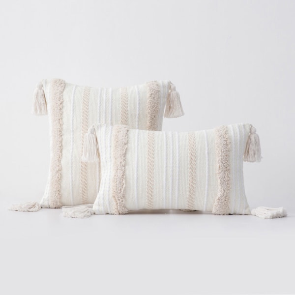 Heminredning 16 stilar Marockansk spets tofs Tufting Indien cover E style 30*50cm