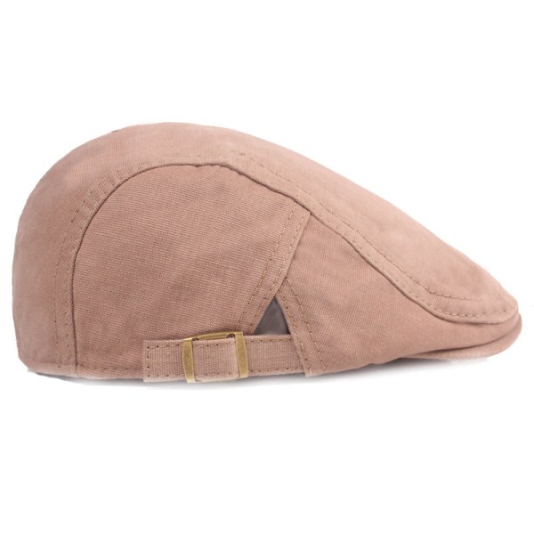 Beret Hat Monokrom Peaked Cap Artistic Youth Advance Hats Cotton Hat Middelaldrende og eldre Beret menns og kvinners hatter Black Adjustable