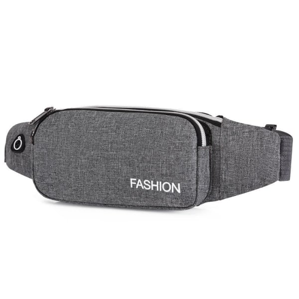 Fanny Pack Løbebælte Taljetaske Organizer Casual Multi-funktionel tætsiddende Black