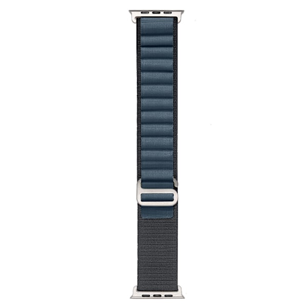 Klockarmband för Apple Watch iWatch 42/44/45/49MM svart med midnattsblå
