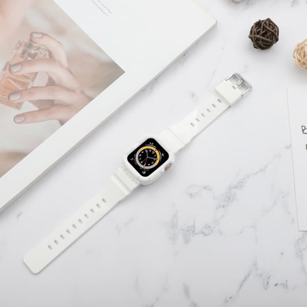 Urrem til Apple Watch iWatch 42/44/45mm solid hvid