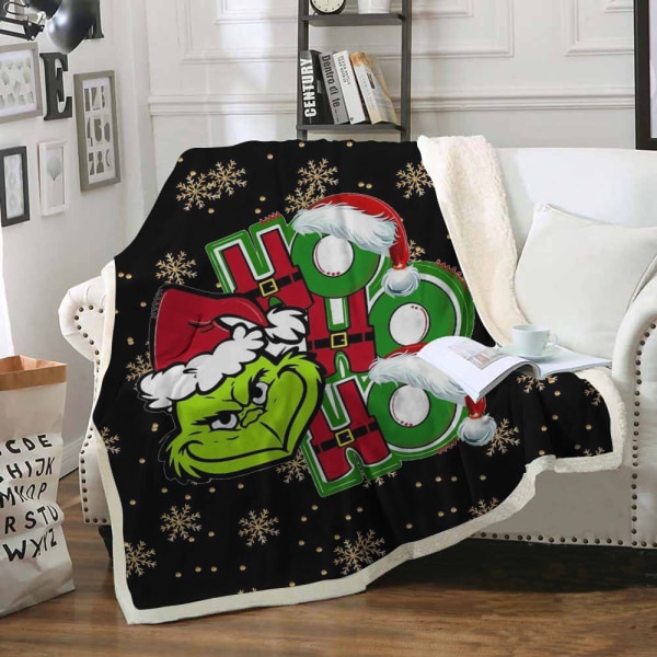 Joulun Grinch tukku Nappeitto Peitto Sohvan cover Nappeitto tukkumyynti Brown 130*150CM