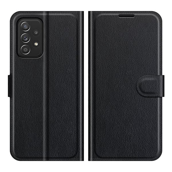 Etui til Samsung A23E svart Custom Flip Leather Black