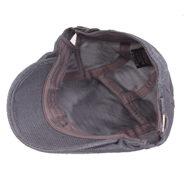 Baskerhatt Basker mesh för kvinnor som andas Advance-hattar Solhatt Herrhatt med cap ungdomshatt Light gray Adjustable