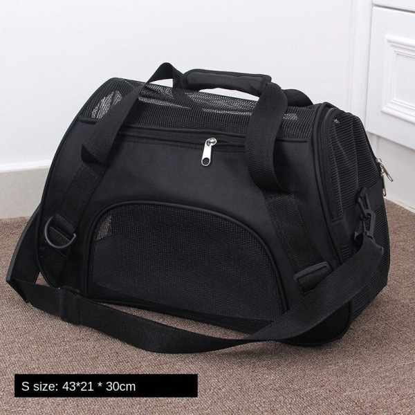 Reppu ulkoiluun Kannettava Messenger Bag Kannettava hengittävä mesh S Black accompanying bag