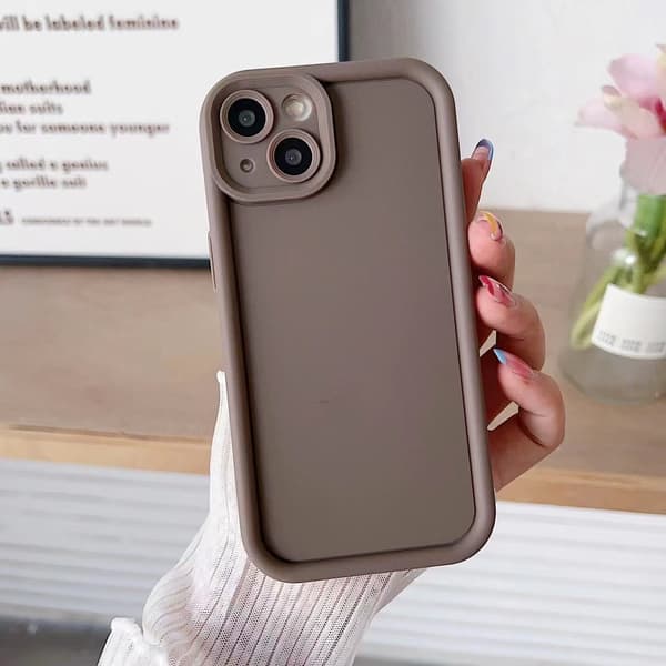 2 stk. deksel til iPhone 17 Emery Brown Enkel ensfarget heldekkende fallsikker