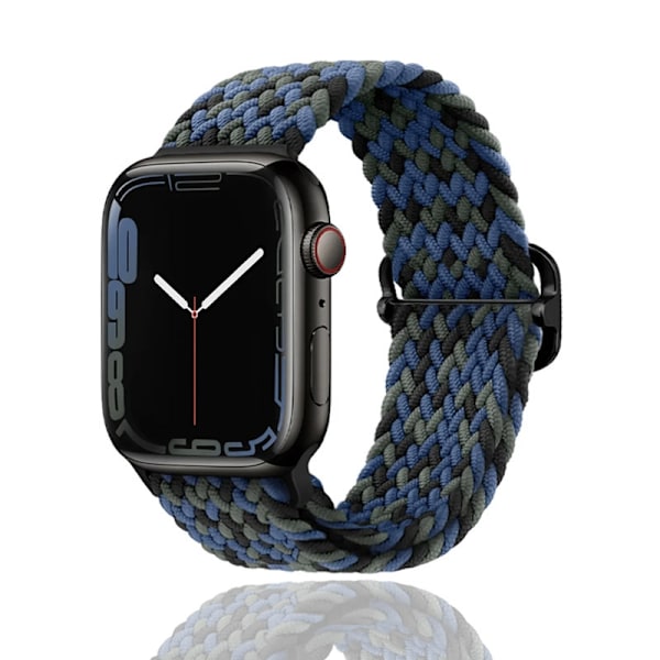 Urrem til Apple Watch iWatch 38/40/41MM glidespænde blå camouflage