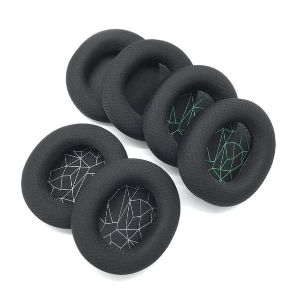 1 par hvite trykte øreputer for SteelSeries Arctis Ice 1 3 5 7 9 Pro Raw