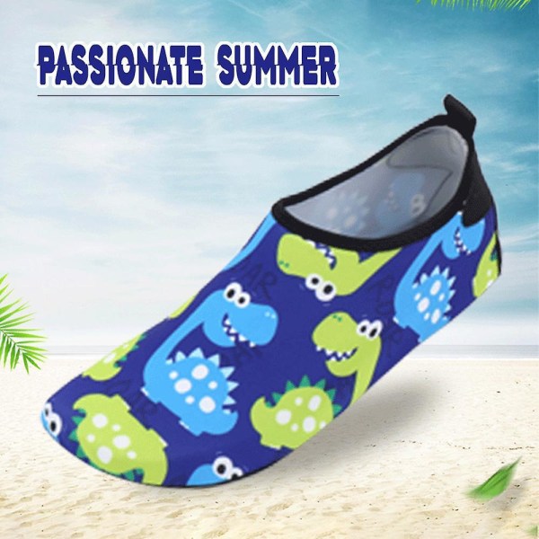 Dinosaurie 32 TILL 33 Barn Vattenskor Simma Barefoot Beach Non-s