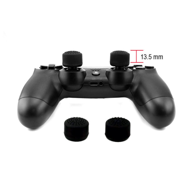 For PS5 Heightening Cap PS3 Button Cap PS4 Håndtak Heightening Soppformet hårklipp Ps5 Black