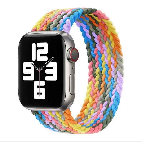 Klockarmband för Apple Watch iWatch 38/40/41mm XS elastisk enkel loop hjärtslagande lila