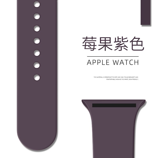 Klockarmband för Apple Watch iWatch 38/40/41/42mm Förlängt/L 88 Bärlila