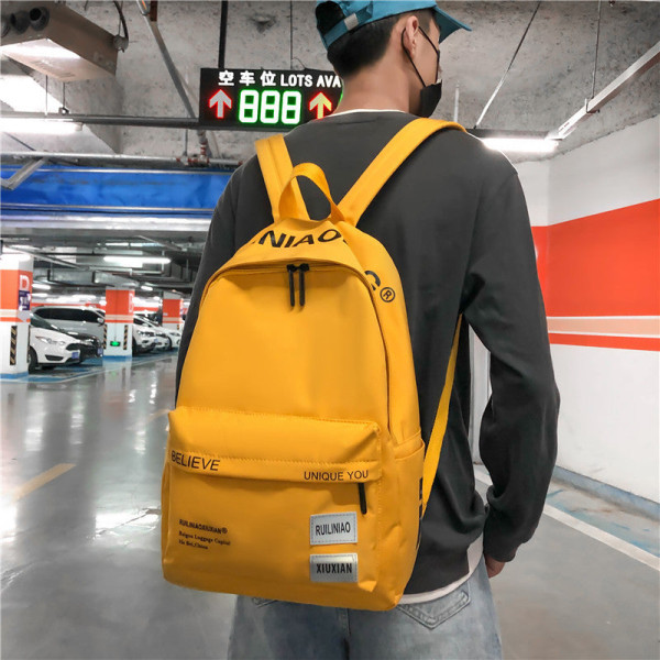 Women girl backpack shoulder bag schoolbag Student  Student Large Capacity Mori Style . Black