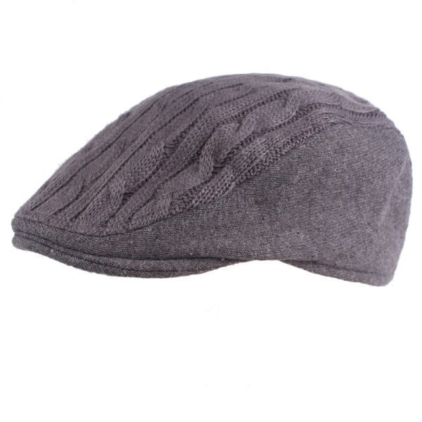 Baskerhat Uld Baretter Ældre Hatte Efterår Vinter Advance Hatte Uld Peaked Cap Mænd Kvinder Vinterhat Gray M（56-58cm）