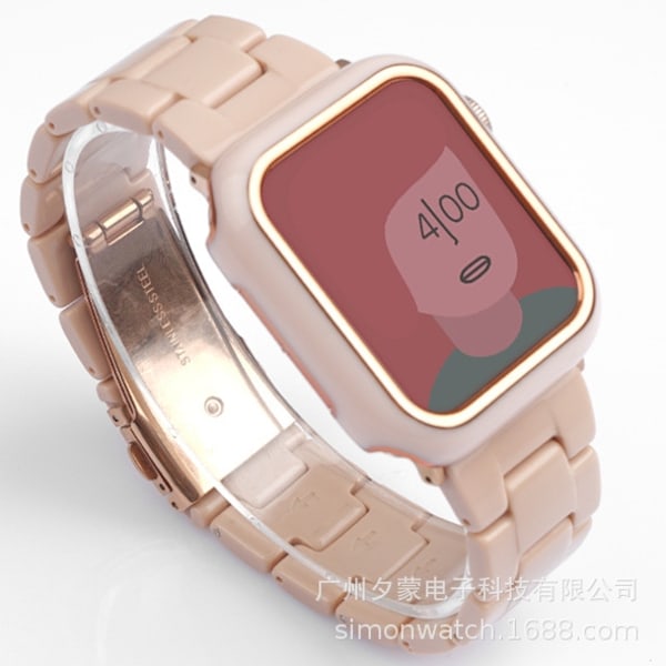 Klockarmband för Apple Watch iWatch 49mm rosa skal