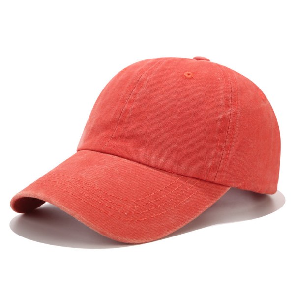 Baseballcaps 2022 vårsommer solskyggelegging Fritid topplokk Washed orange Adjustable