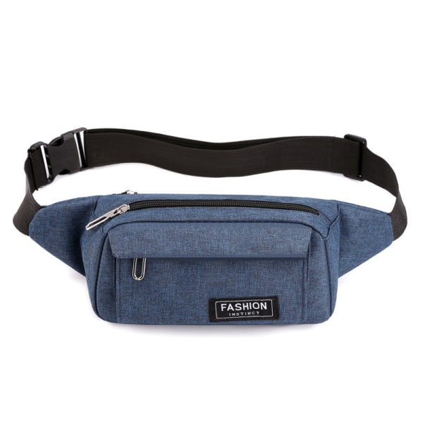 Fanny Pack Løpebelte Midjeveske Organizer Tettsittende Multifunksjonell Vanntett Style 4 in blue