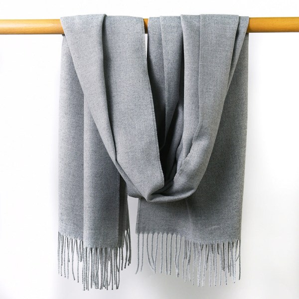 Cashmere dusker Dame Høst Vinter Skjerf Teppe Wrap Sjal Stole Varm Myk Z2 ash 70*200CM