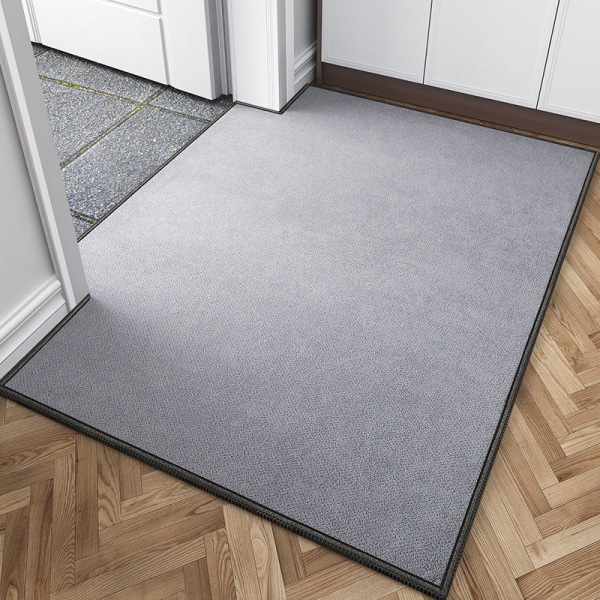 Bademåtte Skridsikret Absorberende Bruser Badetæppe Tæppe Dornel Ensfarvet Light gray 60x90cm