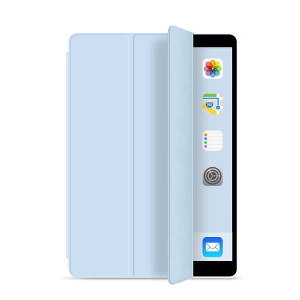 Fodral för iPad 9.7\" version förutom 234 vit isblå 13 vik full silikon
