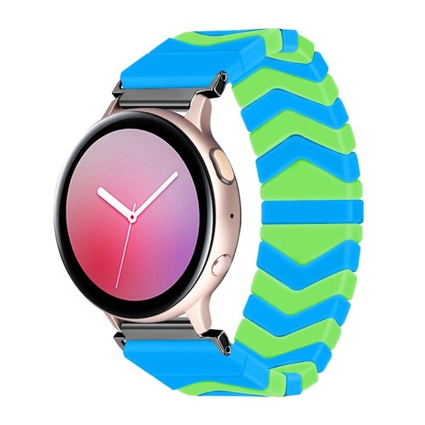 Klockarmband för Apple Watch iWatch Versa1/2 M storlek himmelsblå + lysande gul