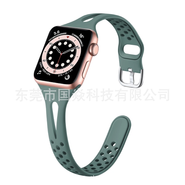 Klockarmband för Apple Watch iWatch 38/40/41mm Barrskog Grön