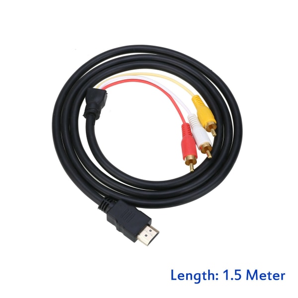 HD HDMI til AV-kabel 3rca gullbelagt SCART til 3rca AV-adapter inn/ut Type Kostehode CH-PS4-018E SCART TO 3RCA