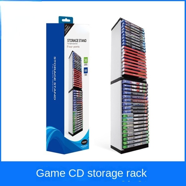 For PS5-spill Optisk diskkassett Plate Rack Lagringsstativ Ones Host Disc Dobbeltlags lagring