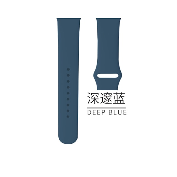 Klockarmband för Apple Watch iWatch Gäller: 1-9 generationen/SE 42/44/45/49mm/S10:46 Förlängd version 54 mörkblå