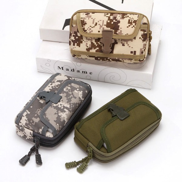 Menn kvinner Fanny Pack Midjeveske Fritidsbelte Middelaldrende og eldre belte Byggeplass Belte Mobilveske Camouflage 1