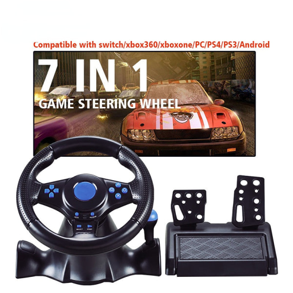 For Switch/Xbox One/360/PS4/PS2/PS3/PC Racing Game Seven-in-One-ratt Black three-in-one
